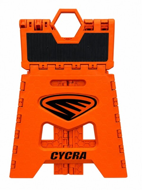 Cycra Fold Up Motostand Orange W/Decal thumbnail 2