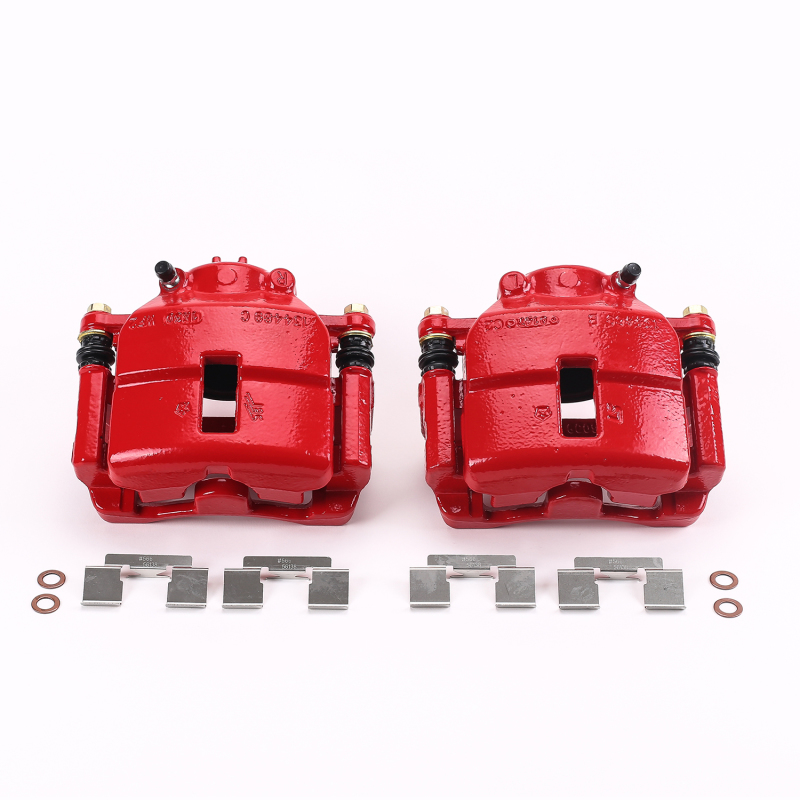 Power Stop 01-10 Chrysler PT Cruiser Front Red Calipers w/Brackets - Pair thumbnail 2