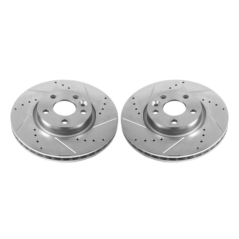 Power Stop 12-15 Land Rover Range Rover Evoque Front Evolution Drilled & Slotted Rotors - Pair