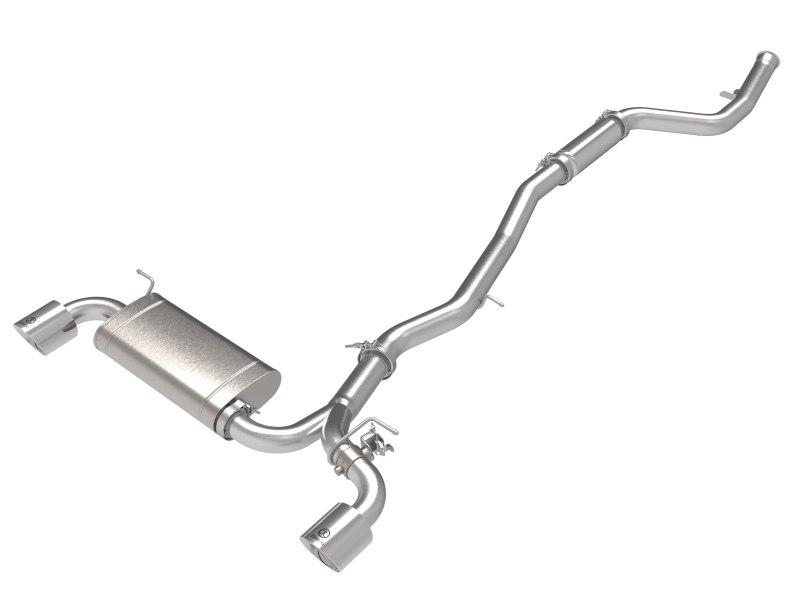 aFe POWER Takeda 2021 Toyota Supra 2.0L (t) 2.5in-3in 304 SS CB Exhaust w/ Polished Tips thumbnail 2