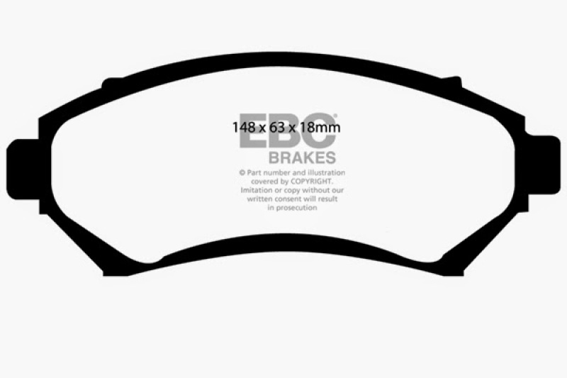 EBC S11 Brake Pad and Rotor Kit (1x ebcDP21100, 1x ebcRK7090) thumbnail 9