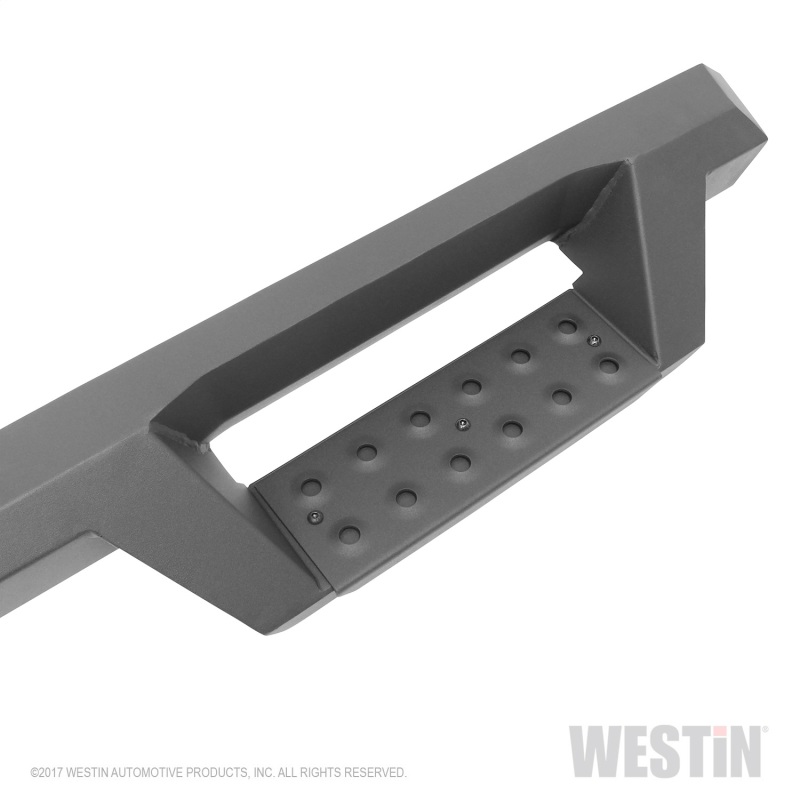 Westin/HDX 07-18 Chevrolet Silverado (Excl. Classic) 6.5ft. Bed Drop W2W Nerf Step Bars - Tex. Blk thumbnail 6