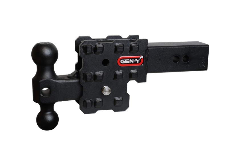 Gen-Y Phantom-X 2in Solid Shank 2.5in Drop 1K TW 10K Hitch w/GH-031 (No Flat Towing)
