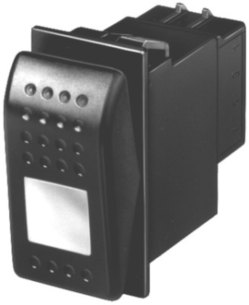SPDT Rocker Switch w/ Location Lamp and Pilot Lamp