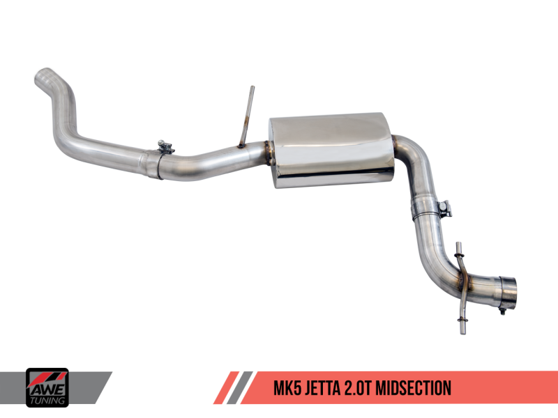 AWE Tuning Mk5 Jetta 2.0T - GLI Track Edition Exhaust - Polished Silver Tips thumbnail 9