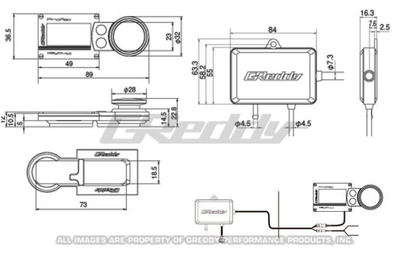GReddy PRofec Electronic Boost Controller - Amber OLED thumbnail 4