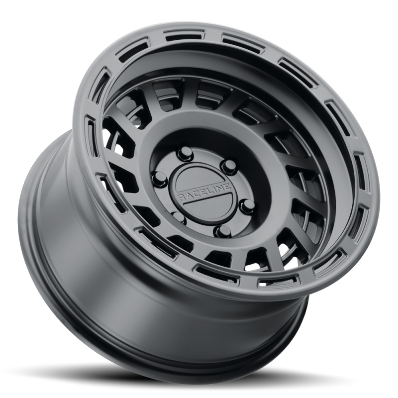Raceline 957B Halo 17x8.5in / 6x120 BP / 0mm Offset / 67.1mm Bore - Satin Black Wheel thumbnail 3
