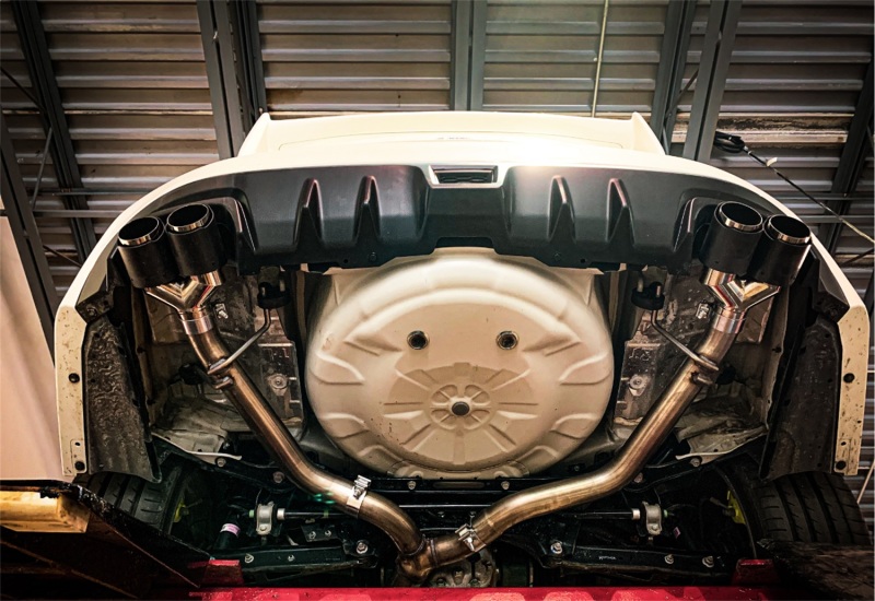 MBRP 15-19 Subaru WRX 2.0L/STI 2.5L 3in Dual Split Rear Exit w/ 3.5in CF Tips - T304 Street Version thumbnail 7