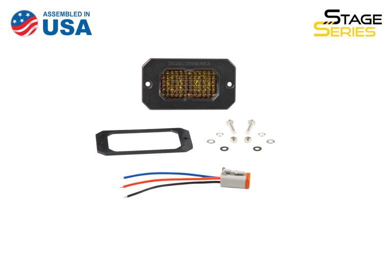 Diode Dynamics Stage Series 2in LED Pod Pro - Yellow Combo Flush ABL (Single) thumbnail 9