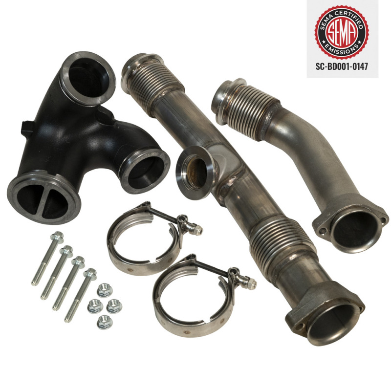 BD Diesel UpPipe Kit - Ford 2004.5-2007 6.0L Powerstroke w/EGR Connector thumbnail 4