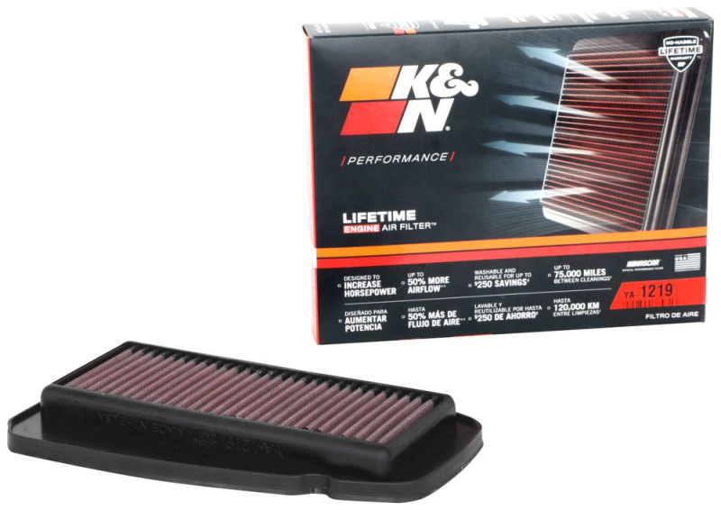 K&N Yamaha YZF R125 2019 Replacement Air Filter thumbnail 2
