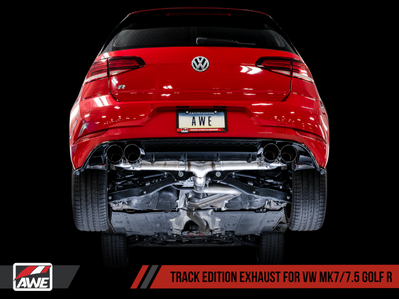 AWE Tuning 15-17 Volkswagen Golf R MK7 Track Edition Exhaust - Diamond Black Tips (102mm) thumbnail 8