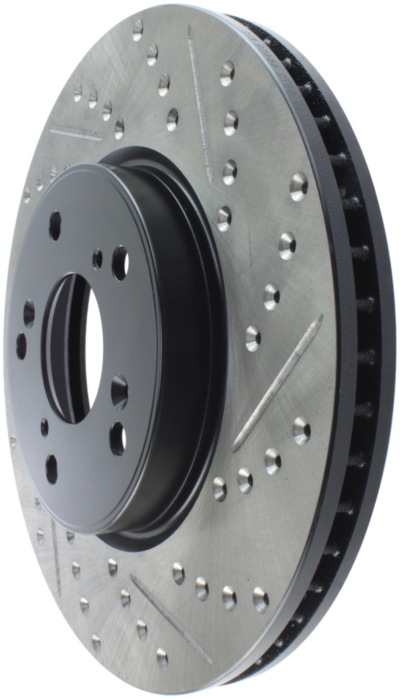 StopTech Slotted & Drilled Sport Brake Rotor Front Left 13 Honda Accord Sport thumbnail 9