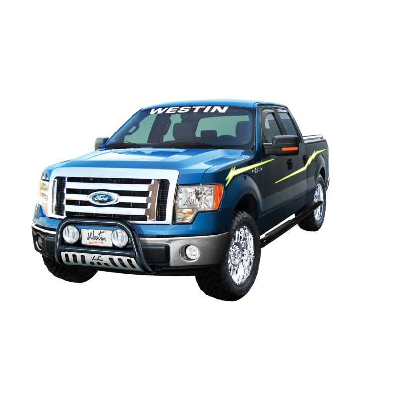 Westin 2009-2014 Ford F-150 SuperCrew In-Channel Wind Deflector 4pc - Smoke thumbnail 7