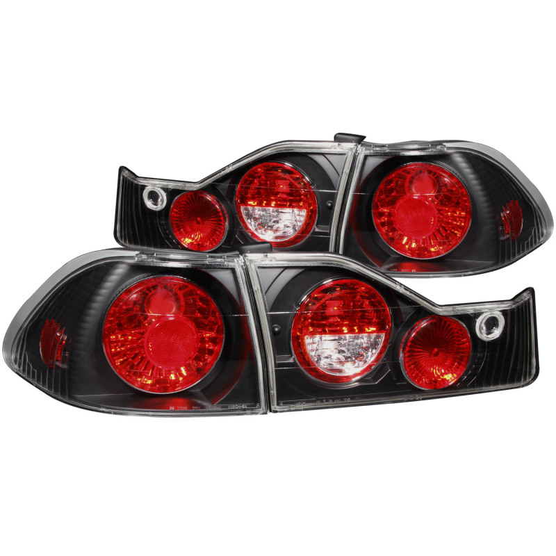 ANZO 1998-2000 Honda Accord Taillights Black thumbnail 4