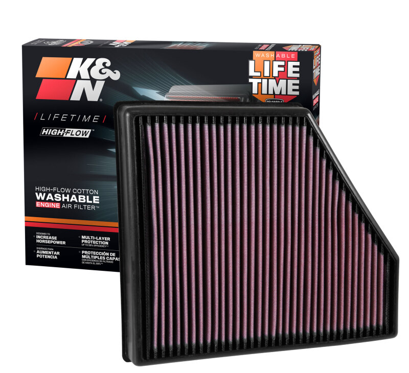 K&N 2016 Chevy Camaro SS 6.2L Drop In Air Filter thumbnail 8
