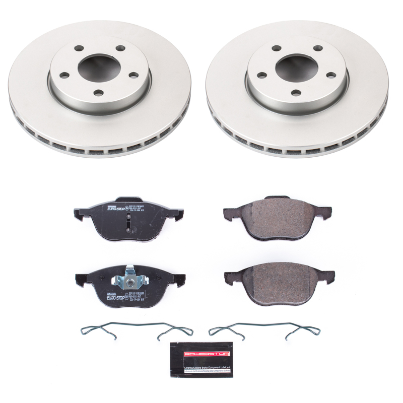 Power Stop 12-13 Volvo C30 Front & Rear Euro-Stop Brake Kit (1x psbESK4613, 1x psbESK5976) thumbnail 7