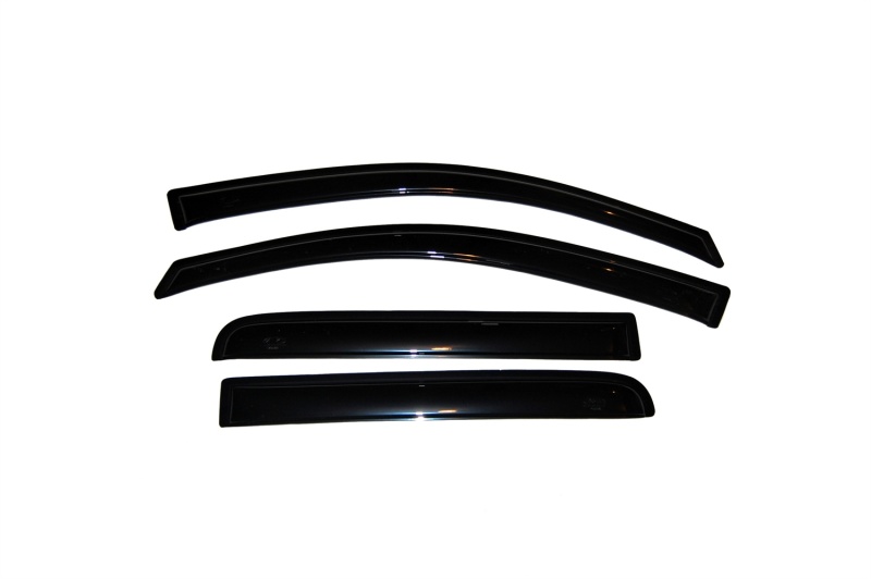 AVS 04-15 Nissan Titan Crew Cab Ventvisor Outside Mount Window Deflectors 4pc - Smoke thumbnail 5