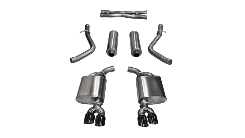 Corsa 2015-2016 Dodge Challenger Xtreme Cat-Back Dual Rear Exit with Twin 3.5in Black Pro-SeriesTips thumbnail 2
