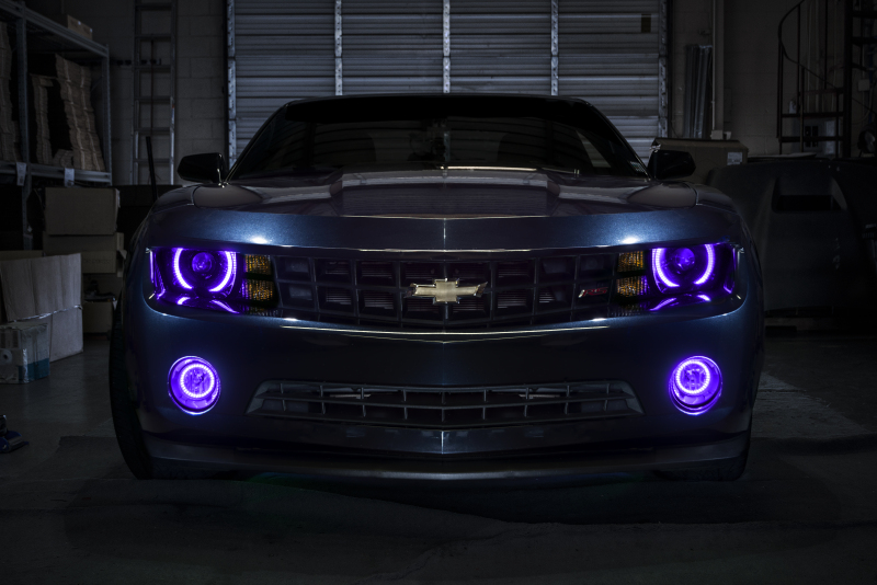 Oracle 10-13 Chevrolet Camaro LED Fog Light Halo Kit - UV/Purple thumbnail 2
