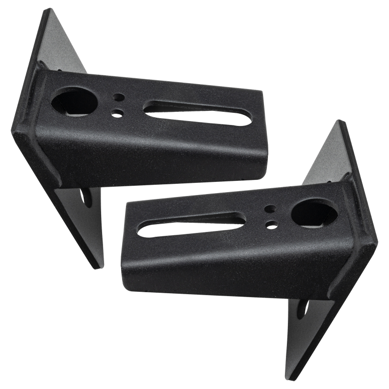 Lower Windshield Mount Brackets, Black, Pair