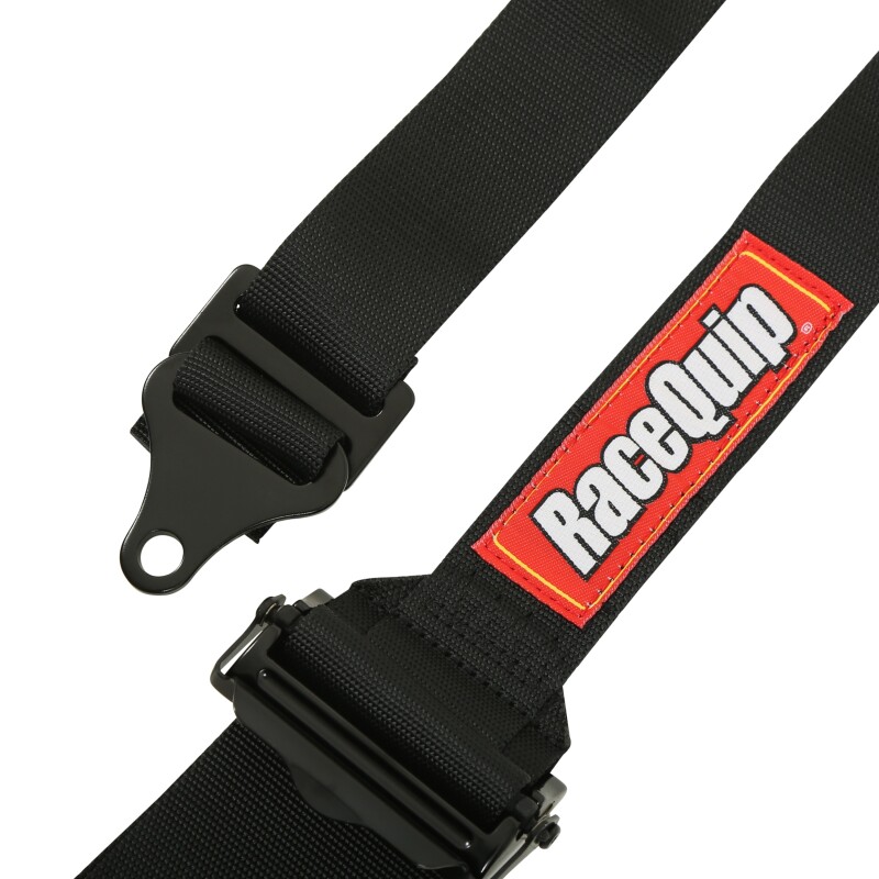 RaceQuip L & L 5pt Ratchet HNR Harness Black thumbnail 4