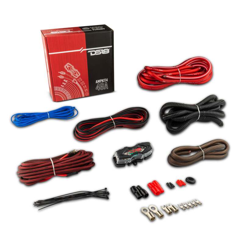 DS18 4-GA Amplifier Install Kit- Red thumbnail 4