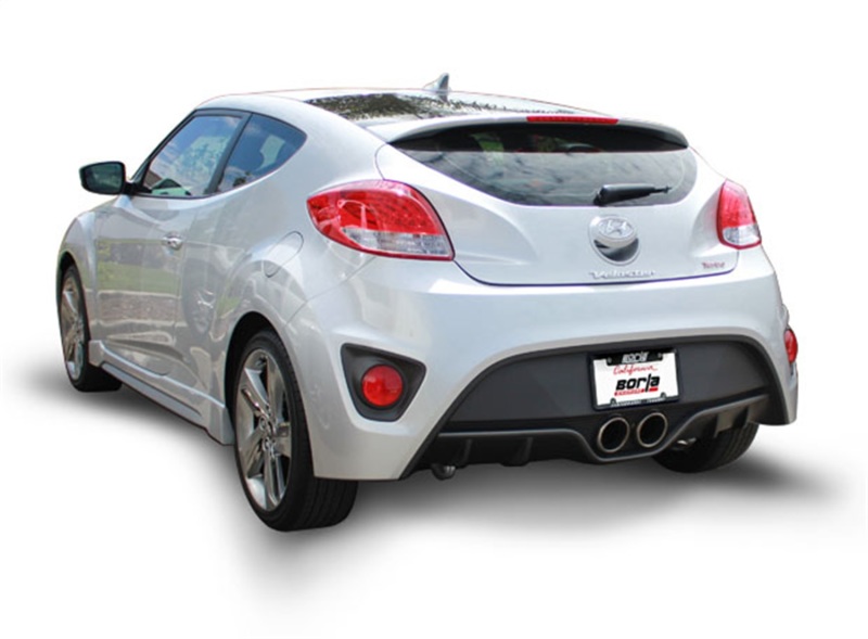 Borla 13-15 Hyundai Veloster Turbo 1.6L AT/MT FWD 2dr Dual Center Rear Exit Cat-Back Exhaust thumbnail 8