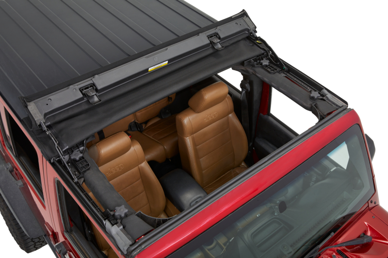 Bestop 07-18 Jeep Wrangler JK Sunrider For Hardtop (Premium Black Twill 2-Door Or 4-Door) thumbnail 6