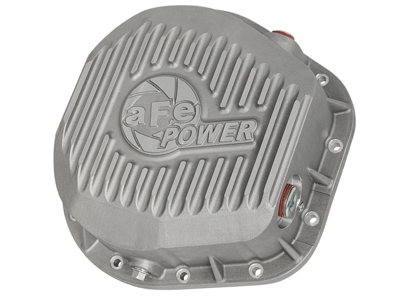 aFe Street Series 12 Bolt Ford 10.25/10.5 Inch Differential Cover 46-70020 Cover, Aluminum, Natural, Ribbed, Ford, 10.25 in./10.50 in. Ring Gear, 12-Bolt Cover, Each thumbnail 5