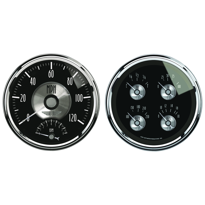 Autometer Prestige Series Black Diamond 5in Gauge Box Kit-Tachometer/Speedometer Combo/Oil Pressure thumbnail 5