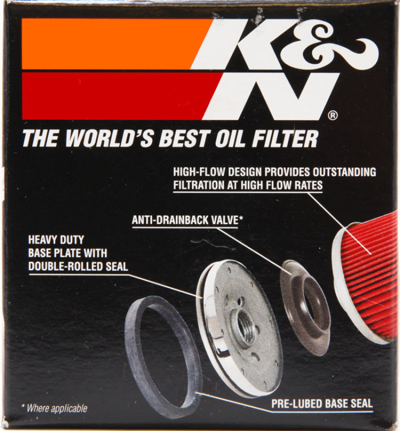 K&N Suzuki / Arctic Cat / Cagiva / Kawasaki / KYMCO / Aprilia 2.813in OD x 3.031in H Oil Filter thumbnail 7