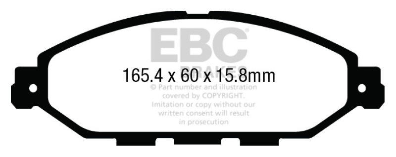 EBC Brakes Brake Rotor and Pad Combos S2KF2419 Disc Kit DP23010+USR7631 thumbnail 8