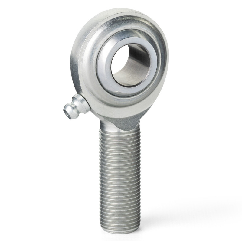 QA1 C Series 2-Pc Rod End - Male/Right Hand - .75in Bore x 3/4-16 w/Zerk - Carbon Steel