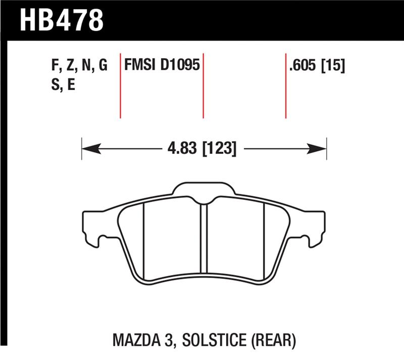 HAWK HP+ Brake Pad Sets