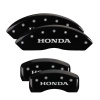 MGP 4 Caliper Covers Engraved Front & Rear Honda Black finish silver ch thumbnail 8