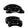 MGP 4 Caliper Covers Engraved Front & Rear With stripes/Dart Black finish silver ch thumbnail 8