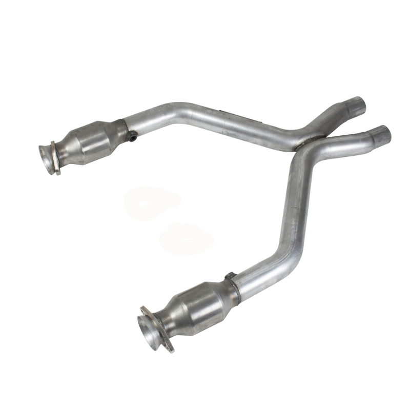 BBK 11-14 Mustang 3.7 V6 Short Mid X Pipe With Catalytic Converters 2-1/2 For BBK Long Tube Headers thumbnail 2