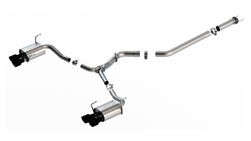Borla 2022 Subaru WRX 2.4L Turbo AT/MT AWD S-Type Catback Exhaust CB Tips thumbnail 2