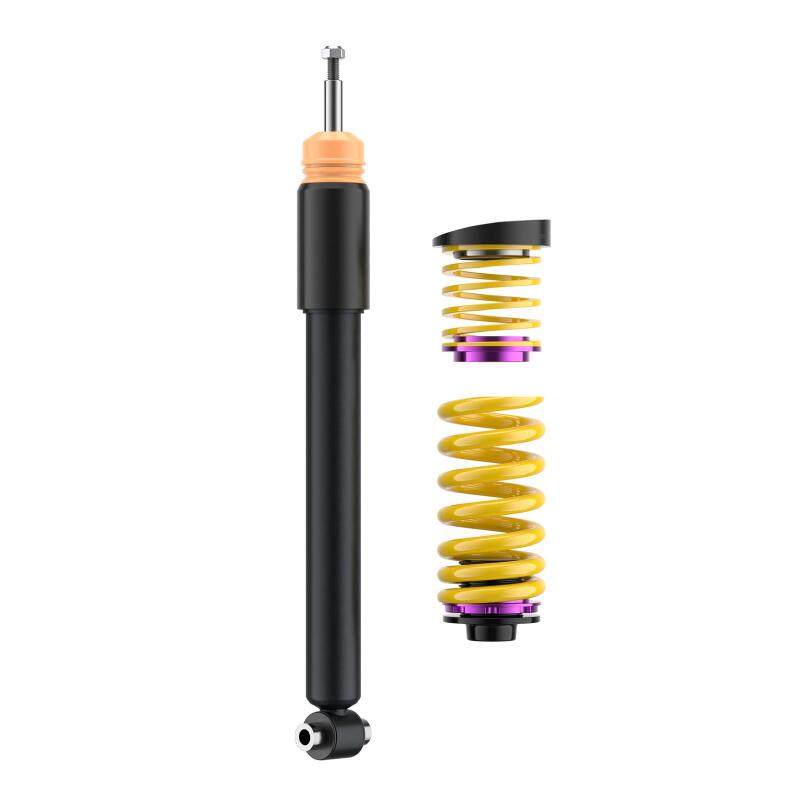 KW Variant 1 Coilover Kits 102200AE Kits, 1, 1.0 - 2.2 in. Lowered Front, 1.4 - 2.4 in. Lowered Rear, Natural/Purple Shocks, Yellow Springs, BMW, Kit thumbnail 6