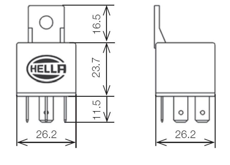 Hella RELAY MINI ISO 5P 12V SPST D87 DIO BKT thumbnail 9