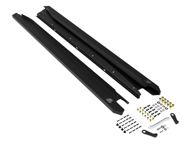 aFe POWER 20-23 Subaru Outback H4 2.4L (t) / H4 2.5L Terra Guard Trail Steps - Black thumbnail 2