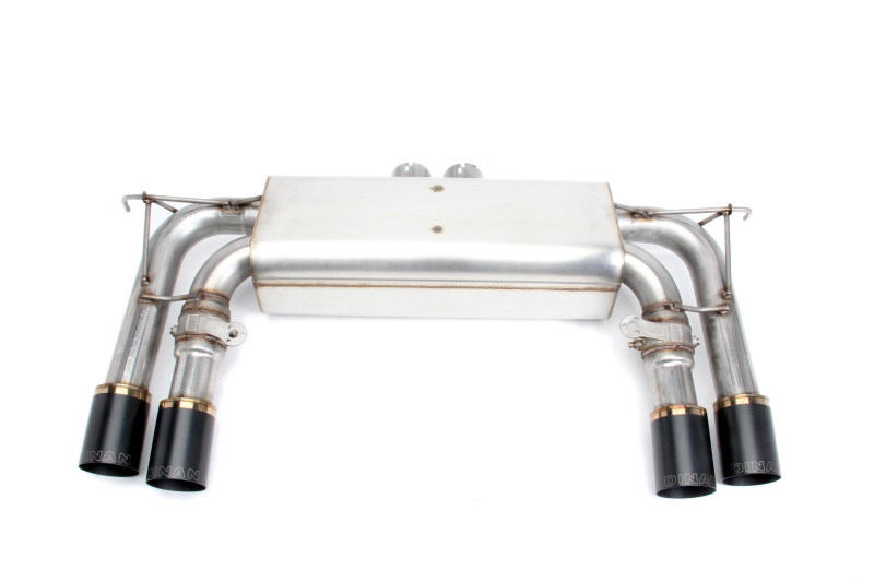 Dinan 15-19 BMW X5 M/X6 M (F85/F86) Free Flow Axleback Exhaust System - Black Tips thumbnail 5