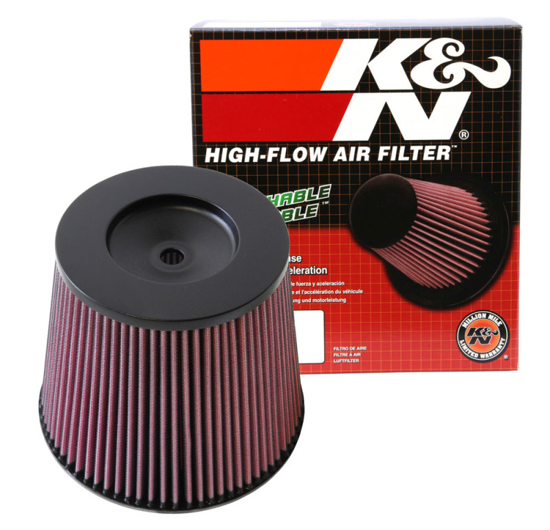 K&N Universal Round Tapered Filter 6in Flange ID x 9in Base OD x 6.625in Top OD x 7.5in Height thumbnail 7