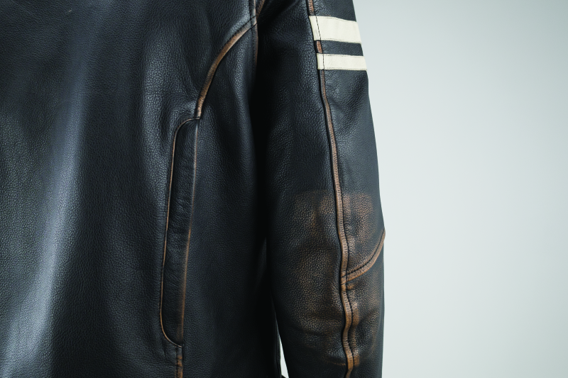 Kuryakyn Leather By River Road Hoodlum Vintage Leather Jacket Black - Small thumbnail 3