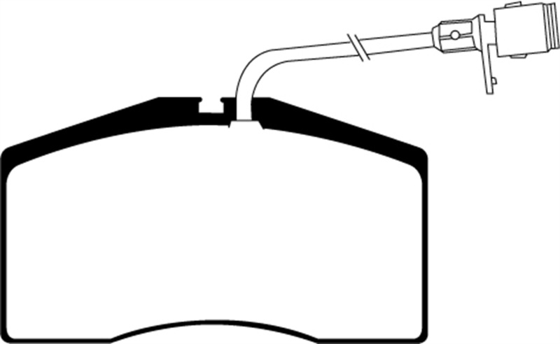 EBC 01-03 Audi S8 4.2 Redstuff Front Brake Pads thumbnail 7
