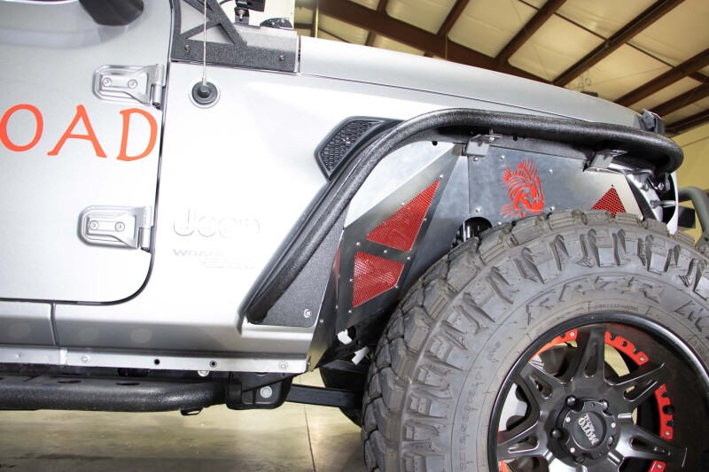 Fishbone Offroad 2018+ Jeep Wrangler JL Front Pair Aluminum Raw Inner Fenders thumbnail 4