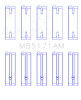 King Engine Bearings Mazda FS-DE L4/FP L4/FS L4 DOHC 16 Valve Main Bearing Set - Size STD thumbnail 8