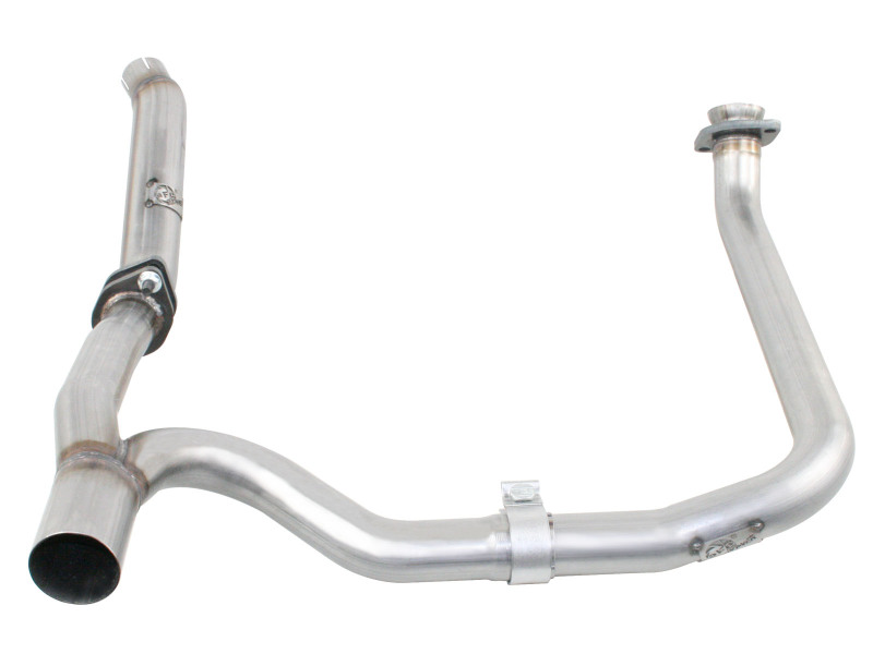 aFe Twisted Steel Delete Down-Pipe and Y-Pipe 2 to 2-1/2in Alum Steel Exhaust 12-16 Jeep Wrangler thumbnail 2