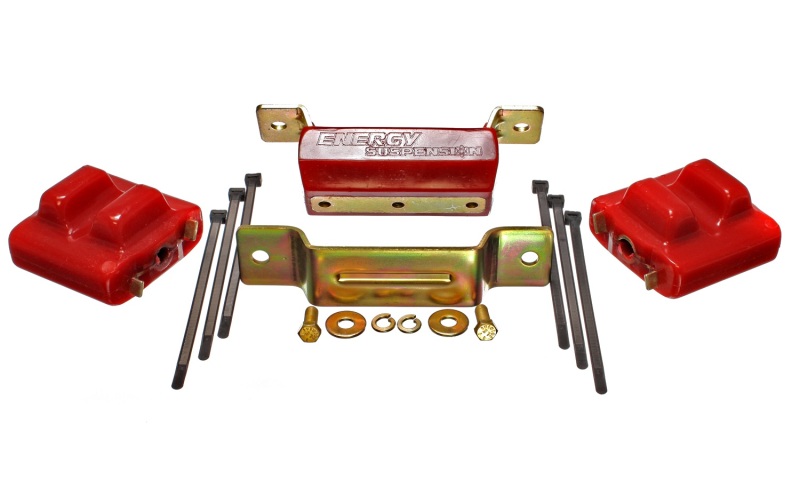 Energy Suspension 88-94 GM Blazer 4WD K Series Red Motor and Transmission Mounts; Zinc Finish thumbnail 2